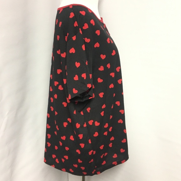 Simplybasic Sleepwear Top Heart Prints XL (16-18) - Picture 4 of 6